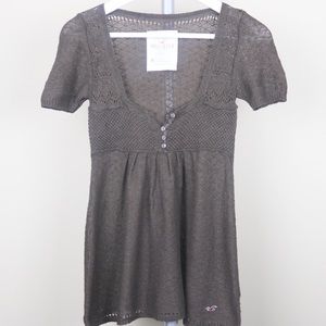 Hollister Soft Knitted Top. Medium.